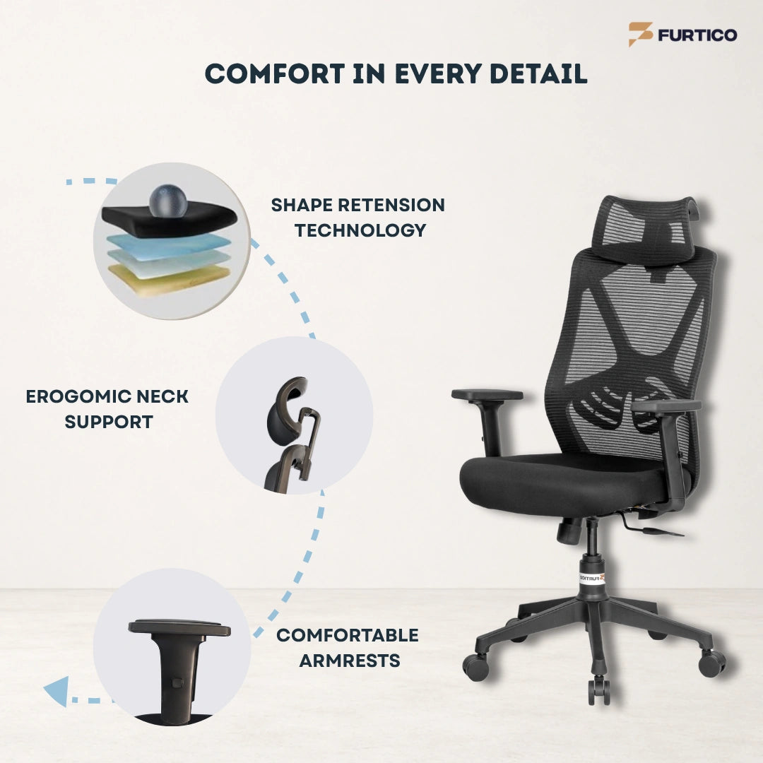 Furtico Apex Core Ergonomic Office Chair