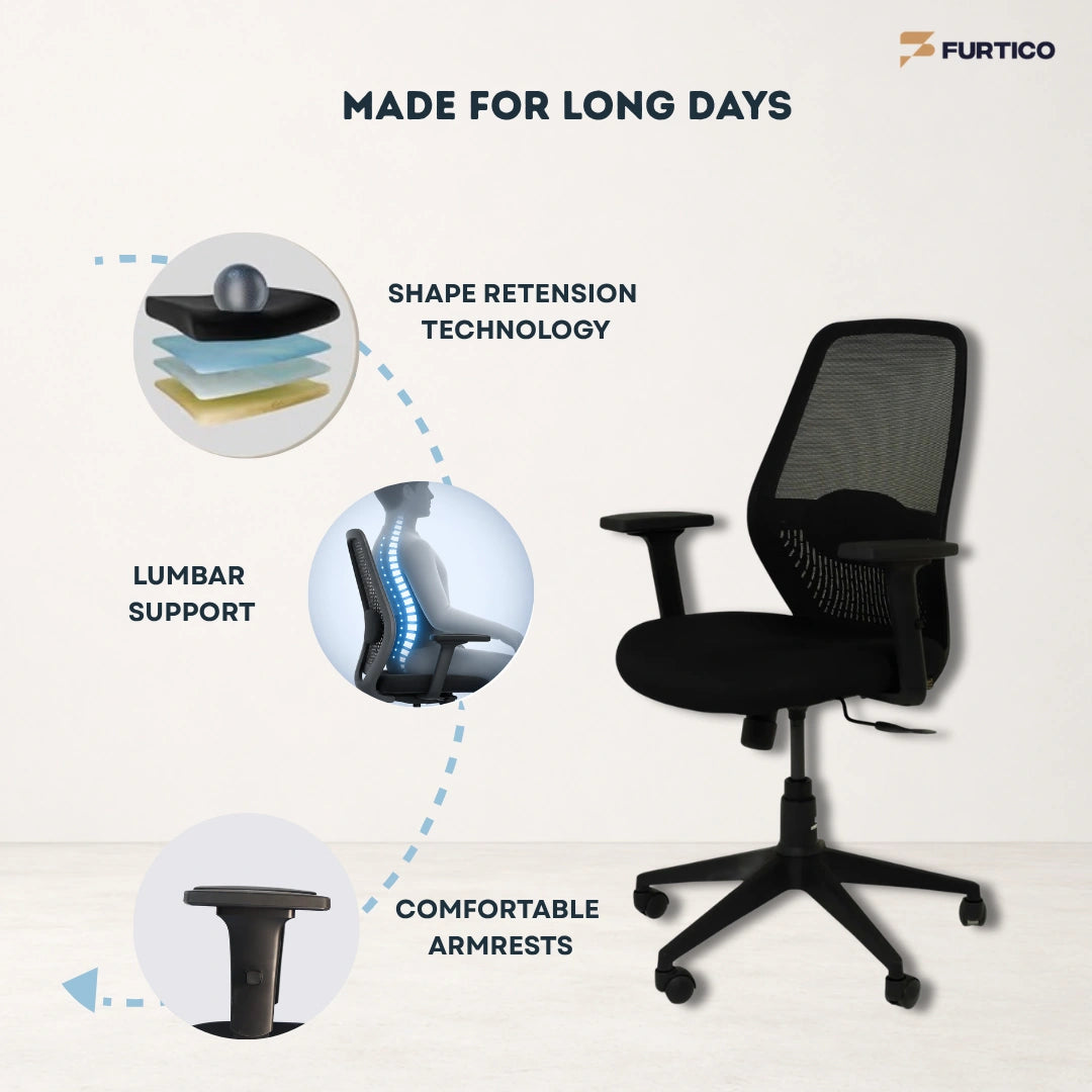 Furtico Focus Peak Ergonomic Office Chair