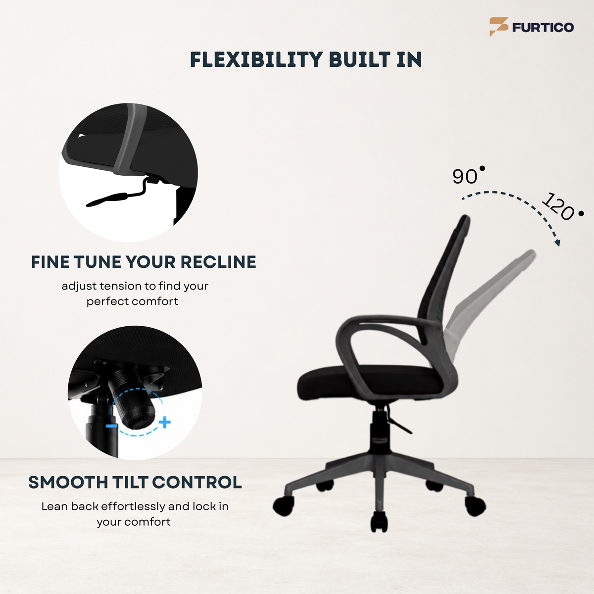 Furtico Focus Arc Ergonomic Office Chair