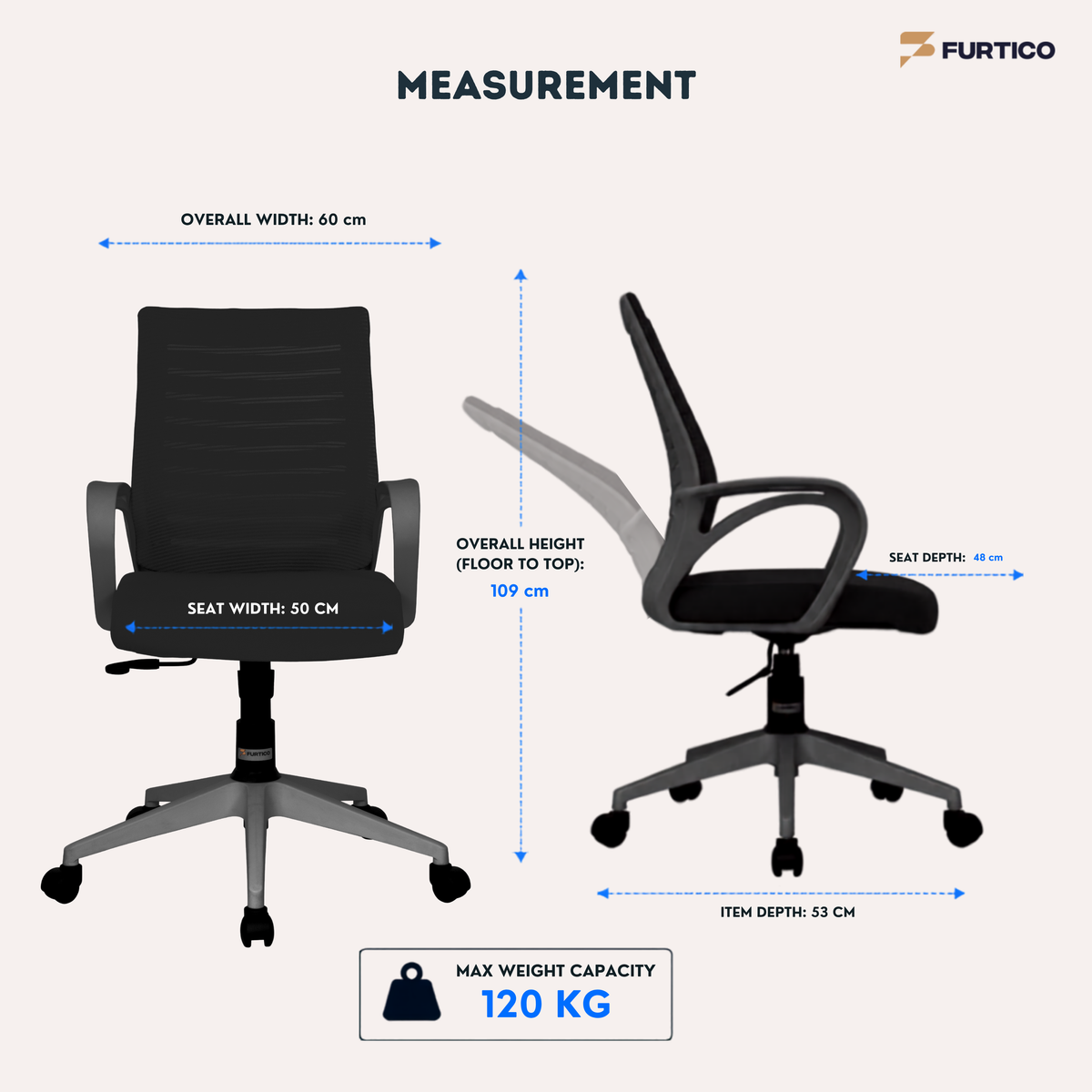 Furtico Focus Arc Ergonomic Office Chair