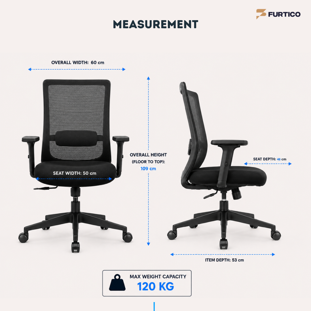 Furtico Focus Pulse Ergonomic Office Chair