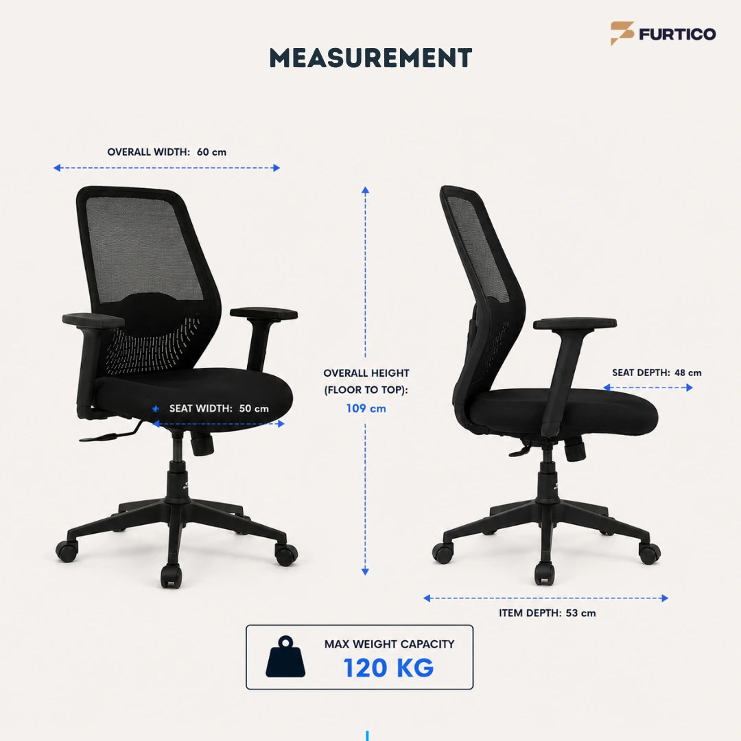Furtico Focus Peak Ergonomic Office Chair