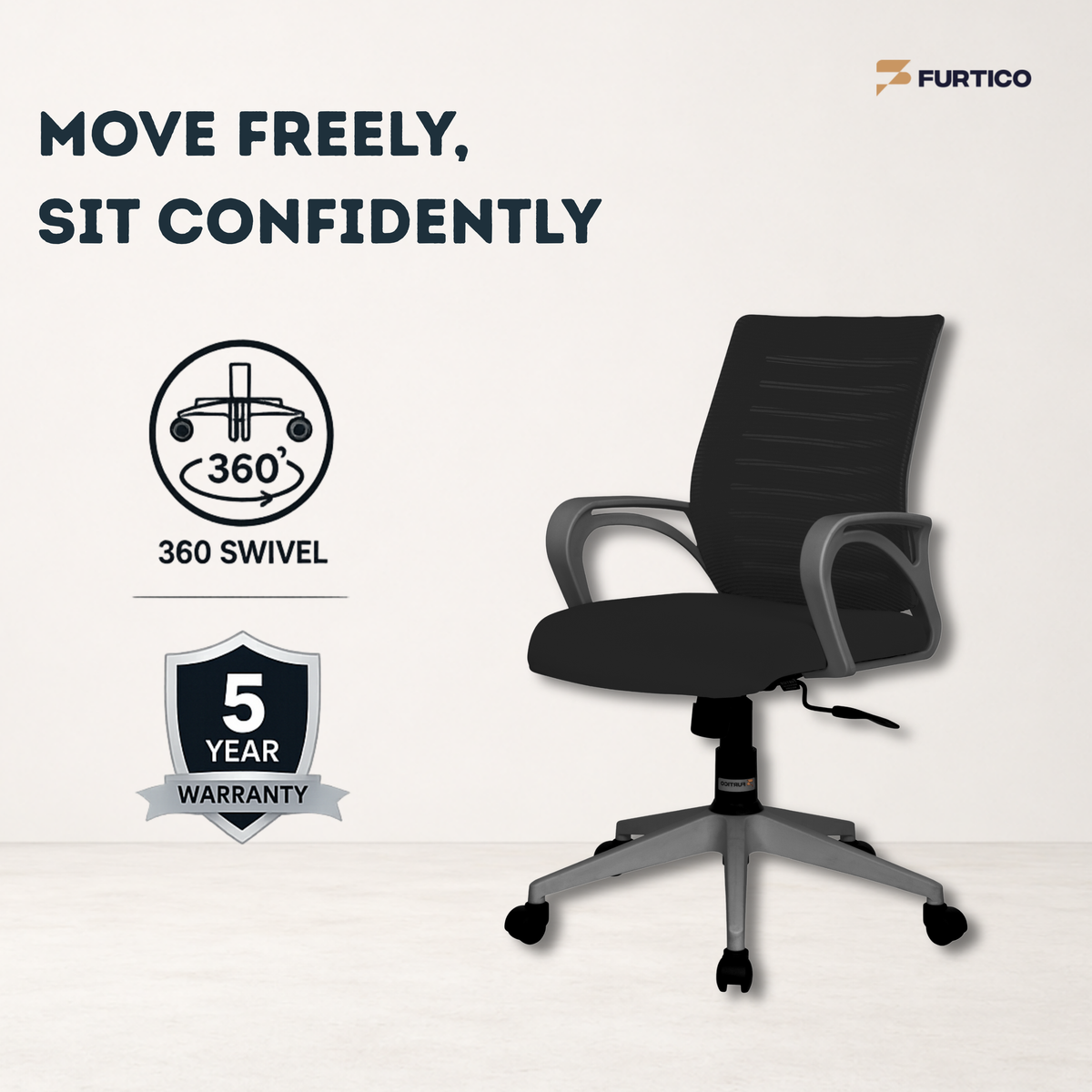 Furtico Focus Arc Ergonomic Office Chair