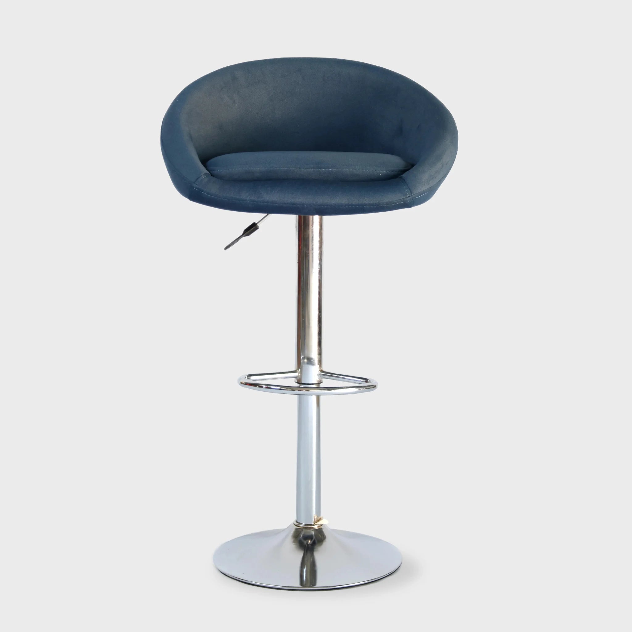 Furtico Modern Upholstered Bar Stool – Adjustable Height Fabric Swivel Stool for Kitchen Island & Home Bar (5 Colors)