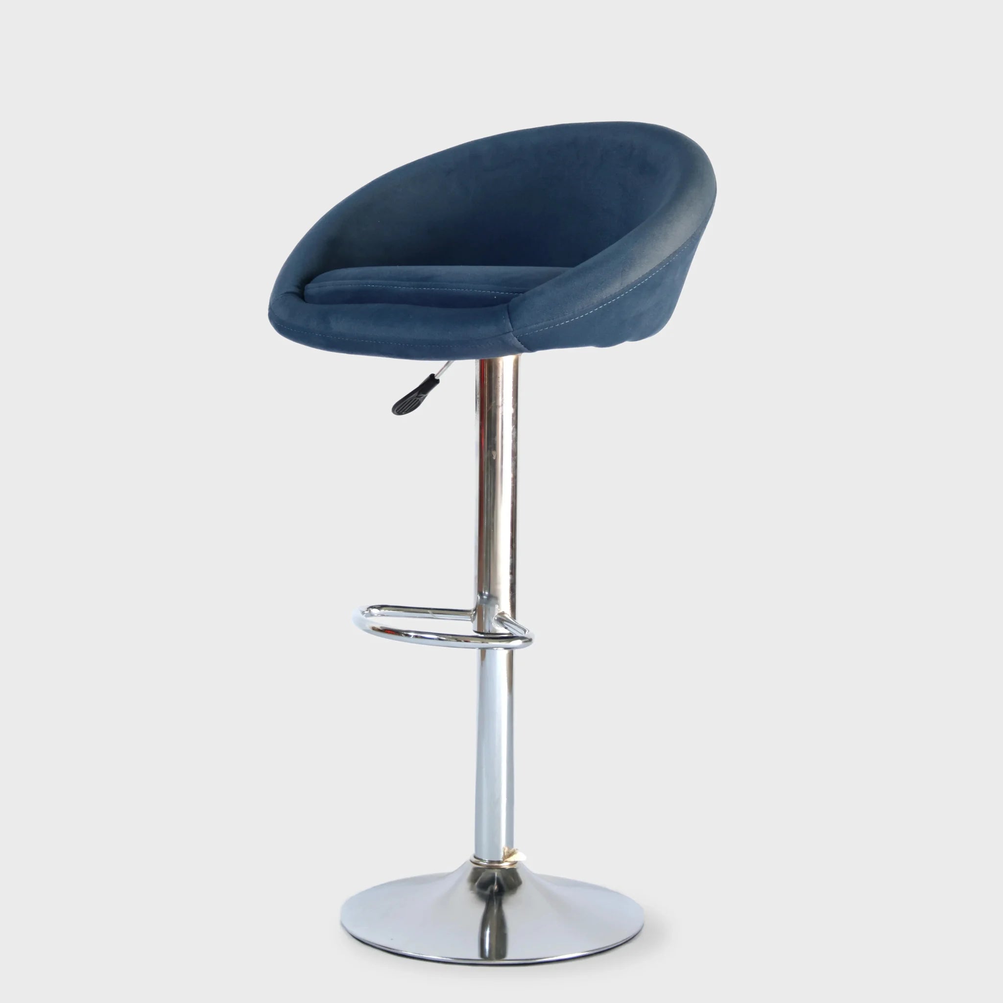 Furtico Modern Upholstered Bar Stool – Adjustable Height Fabric Swivel Stool for Kitchen Island & Home Bar (5 Colors)