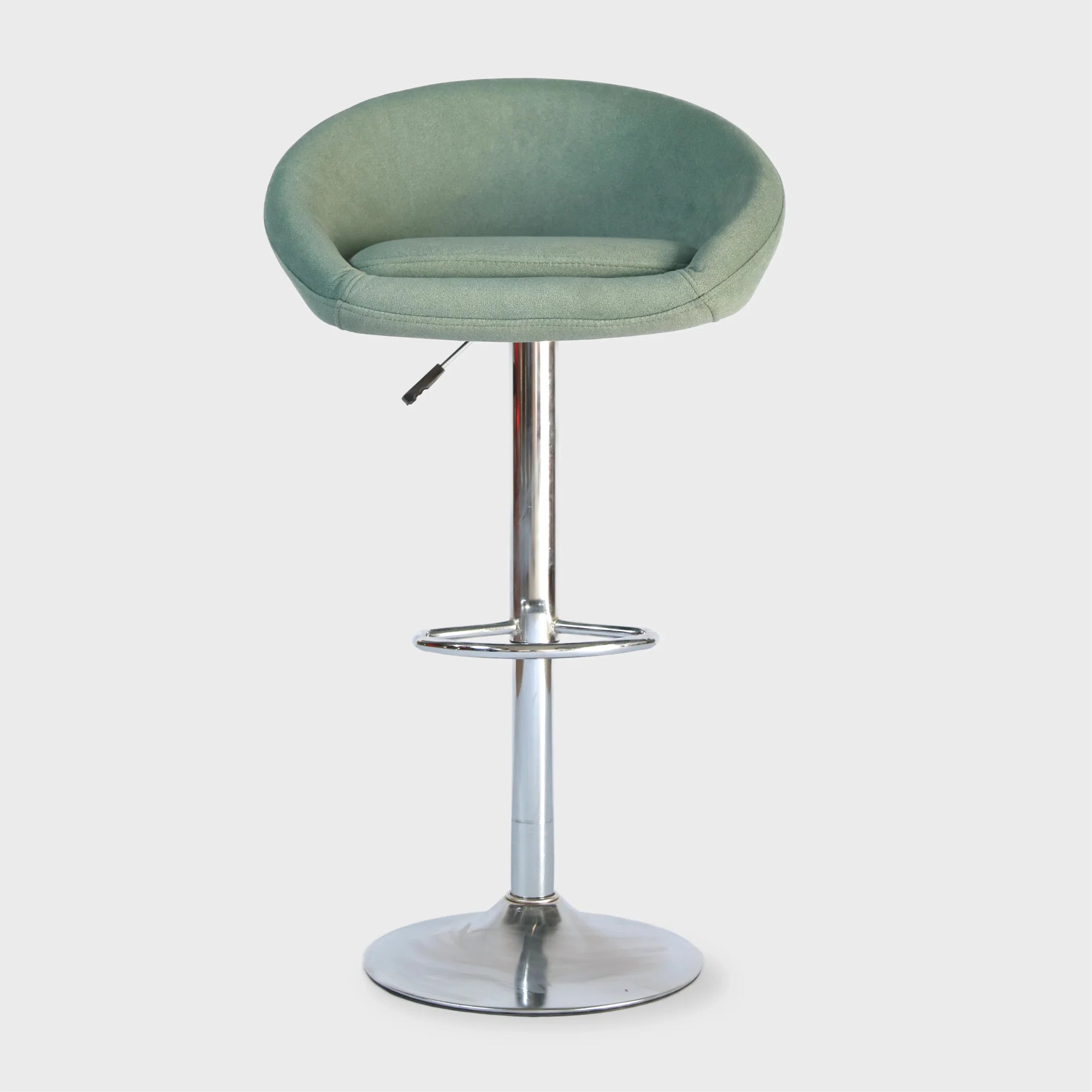 Furtico Modern Upholstered Bar Stool – Adjustable Height Fabric Swivel Stool for Kitchen Island & Home Bar (5 Colors)