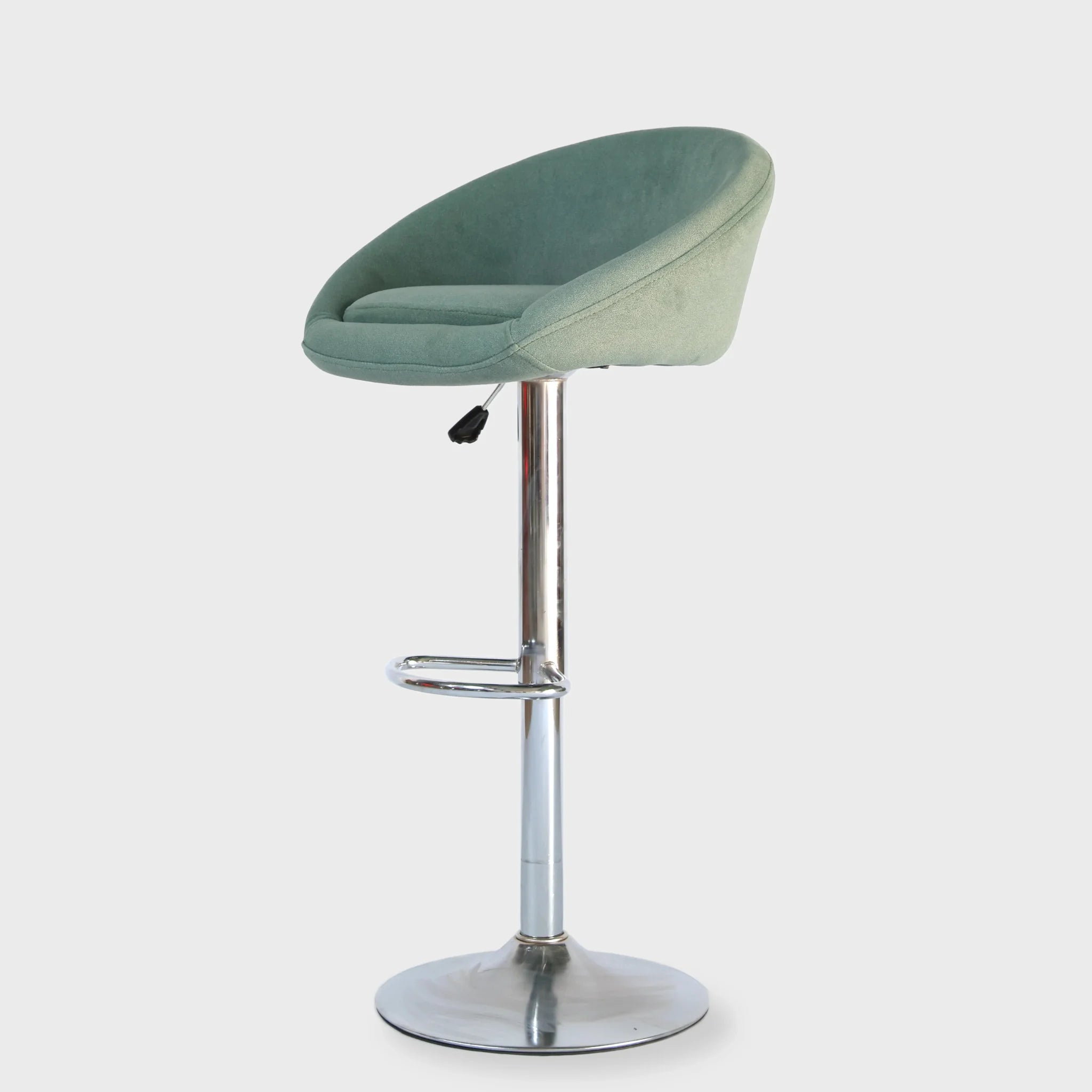 Furtico Modern Upholstered Bar Stool – Adjustable Height Fabric Swivel Stool for Kitchen Island & Home Bar (5 Colors)