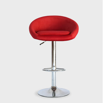 Furtico Modern Upholstered Bar Stool – Adjustable Height Fabric Swivel Stool for Kitchen Island & Home Bar (5 Colors)