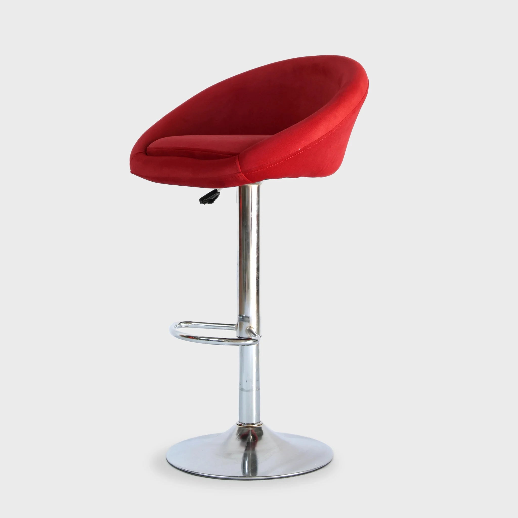 Furtico Modern Upholstered Bar Stool – Adjustable Height Fabric Swivel Stool for Kitchen Island & Home Bar (5 Colors)